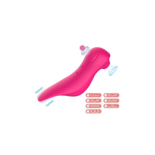 Le vibromasseur stimulateur Fuschia 3 en 1 